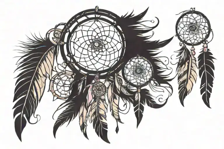 Feather Pink Dreamcatcher Cute