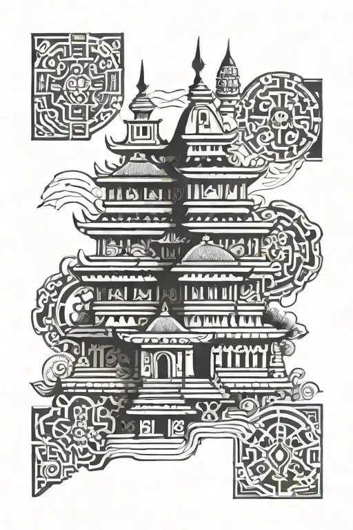 Kalinga Tattoo Castle Family Tribal Motifs Representing Warrior