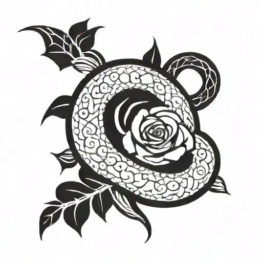 Rose And Snake