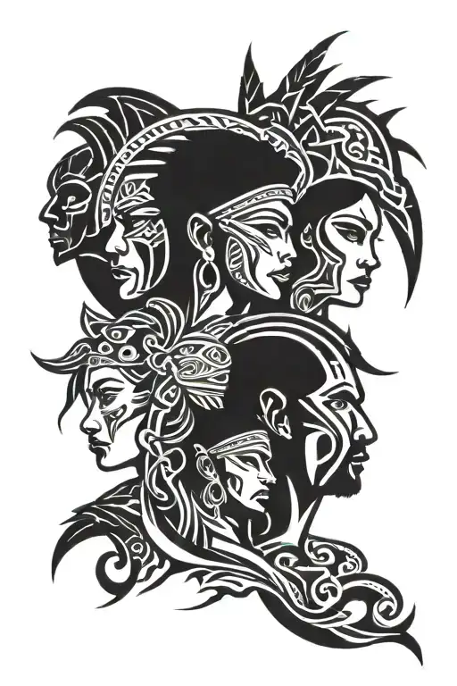 Freedom And Family Posing For A Picture