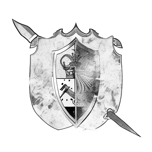 King Leonidas Mixed With Sword And Shield In A Flamed Battlefield And The Greek Flag As Background