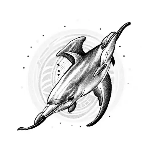 Dolphin With Tribal