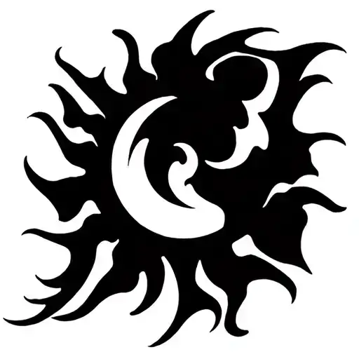 The Sun In Japanese Style