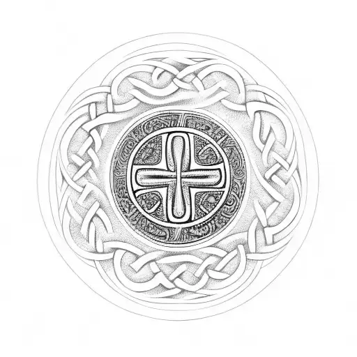 Combine The Maori Koru And Celtic Cross