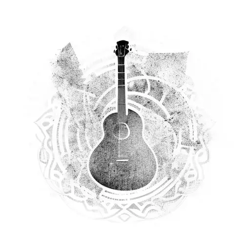 Boys Guitar Abstract