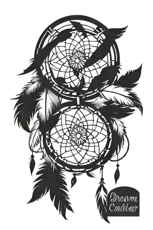 Dream Catcher Kids Names Intertwined