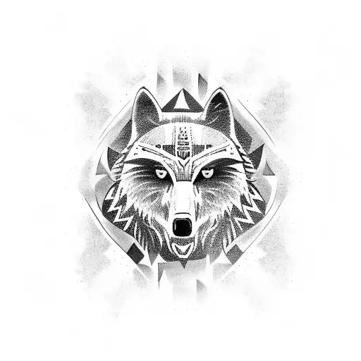 Totem Wolf Bear And Owl