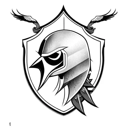 Biker Crow Shield Asgard