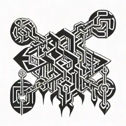 Tribal Chains With Broken Ends