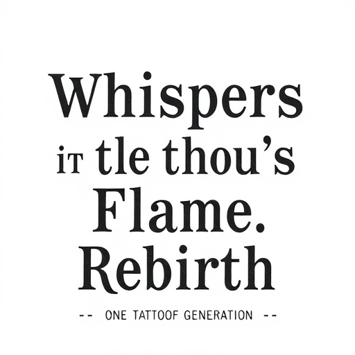Whispers of the Soul’s Flame of Rebirth