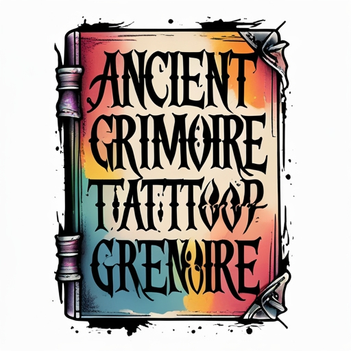Ancient Grimoire Tattoo idea