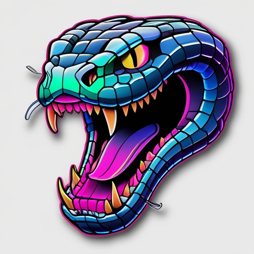 Silver Serpent’s Bite Tattoo idea