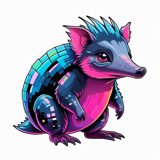 Cartoon Echidna