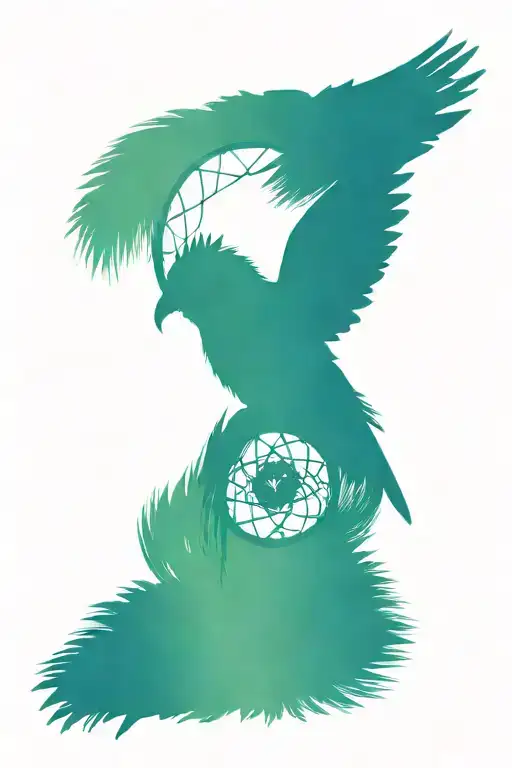 Dreamcatcher And Kookaburra Sitting