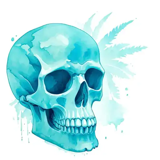 Whirpool Palm Tree Skull Dr Martens