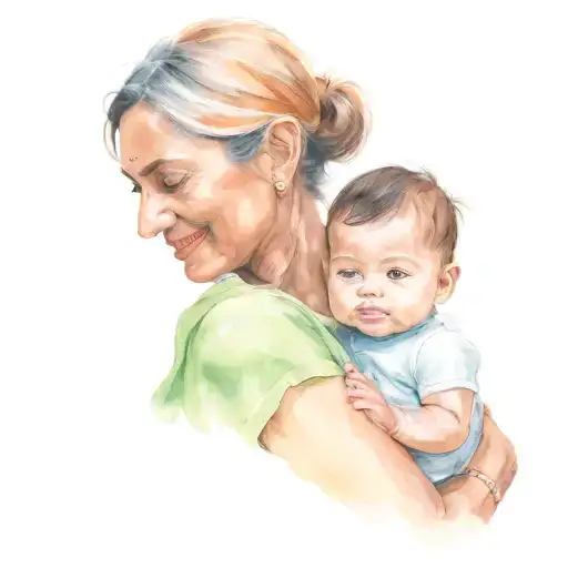 Mother Holding Son His Name Is Vidharth