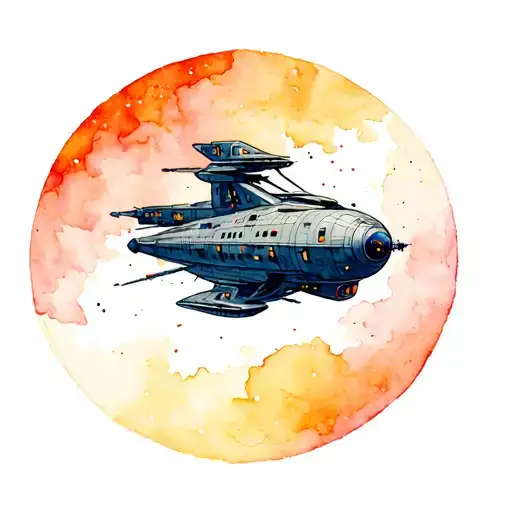 Firefly Serenity Space Ship Sailing