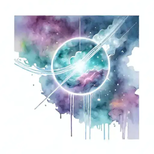 Comet Throught Space