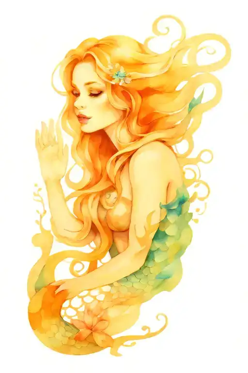 Watercolor Mermaid
