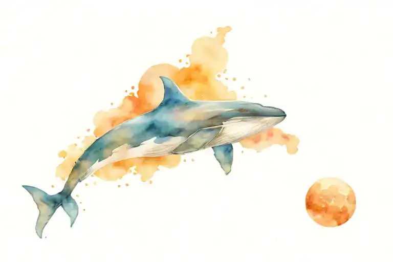 The Whales Swimming In Space