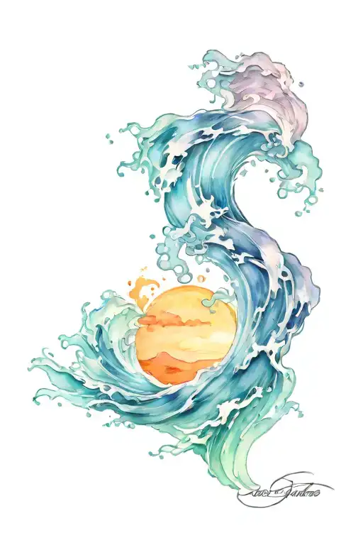 Waves Of Water From Sea