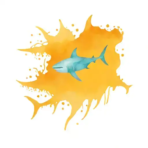 Sharks Swimming With Fish And Manta Rays