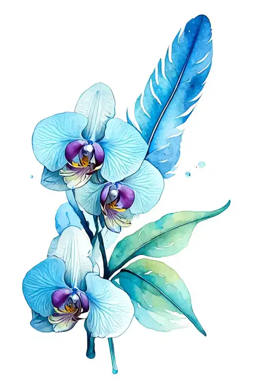 Orchid With Feathers