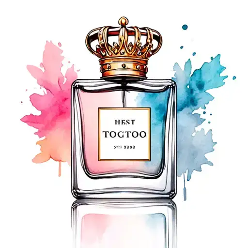 Perfume Bottle With Crown