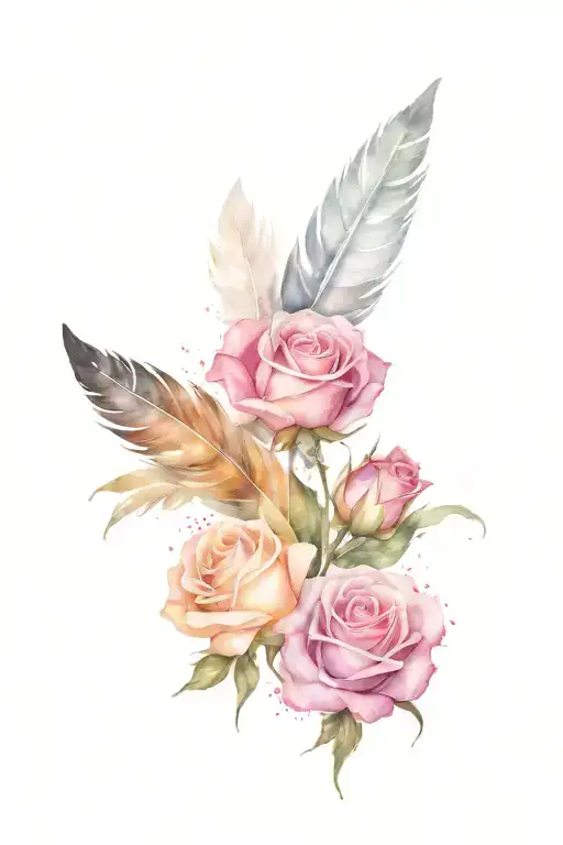 Roses And Feather