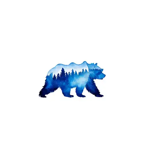 A Mountain Range In The Shape Of A Grizzly Bear
