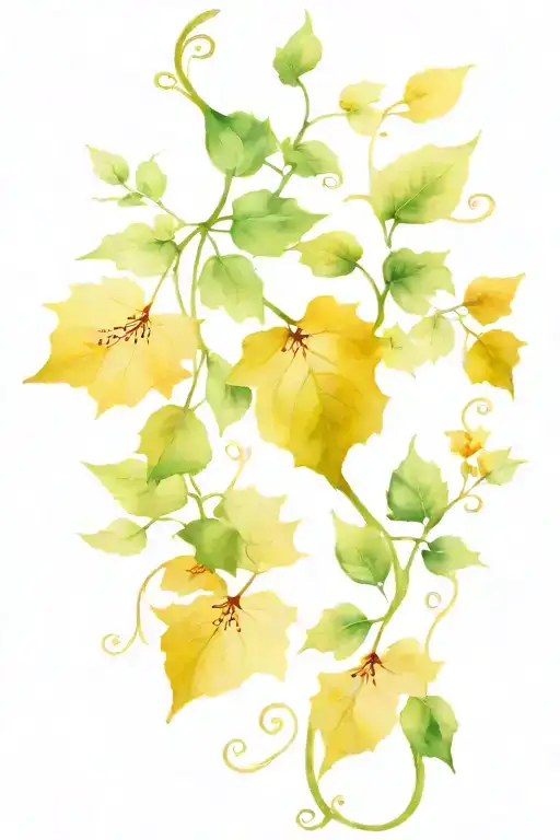 A Vine Wrapping Around The Leg Sleeve