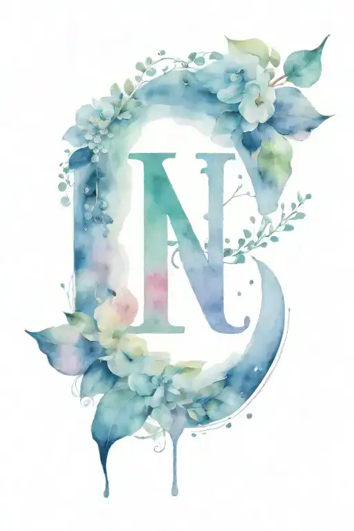 Waning Moon With The Letter N