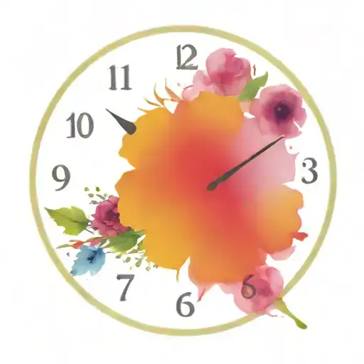 Speedometer Clock Wildflower Bouquet