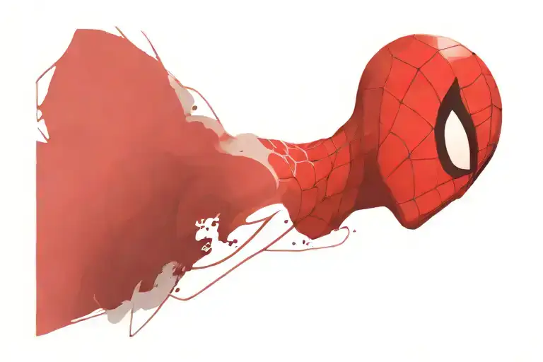 Spider Man Red Black Grey Style