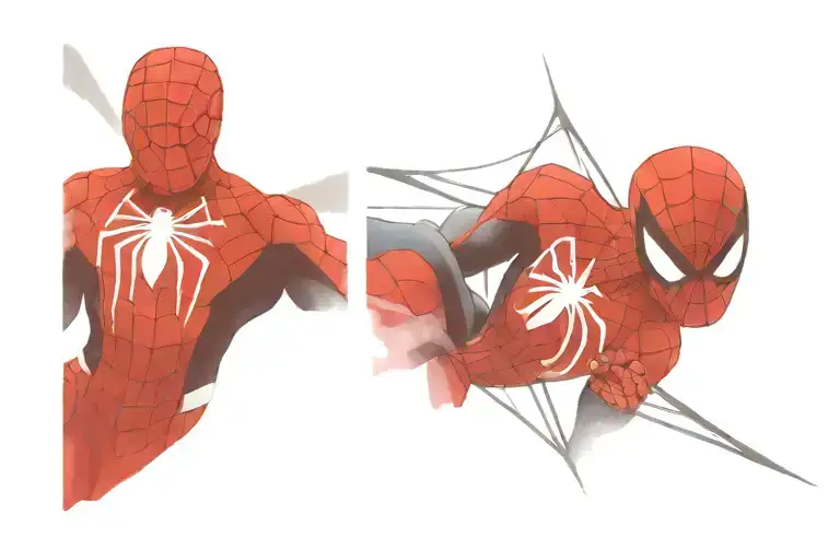 Spider Man Black Grey Style