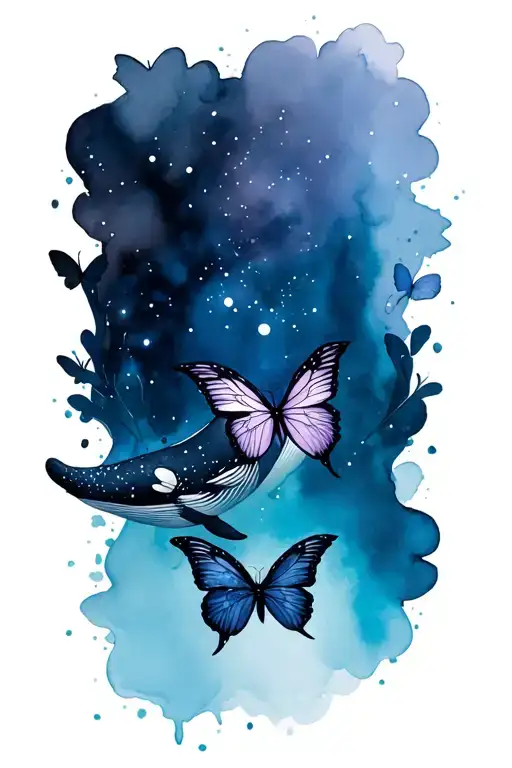 And Universe Hope Butterflies Whale