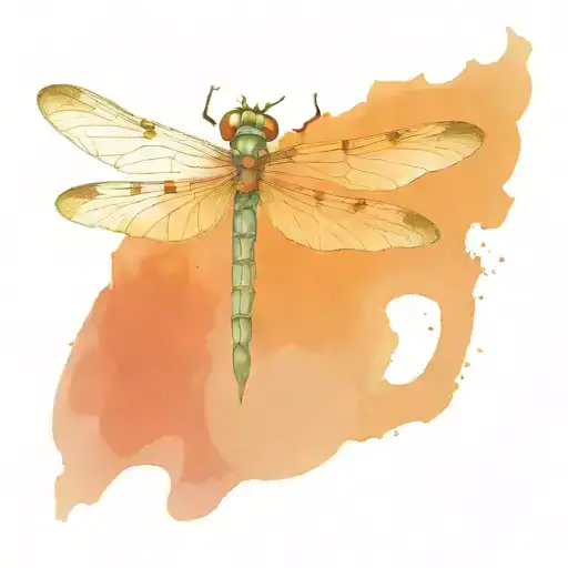 Watercolor Dragon Fly
