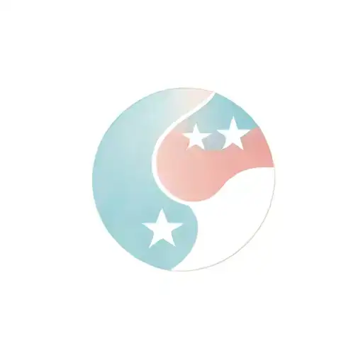 Puerto Rico Flag American Flag Yin Yang Symbol