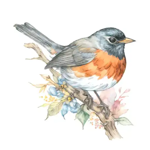 North American Robin Bird