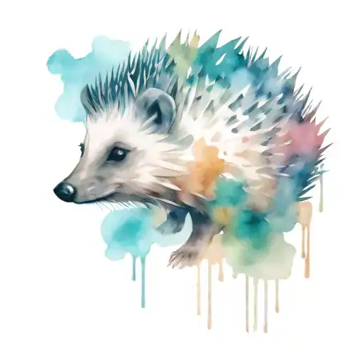 Watercolor Hedgehog
