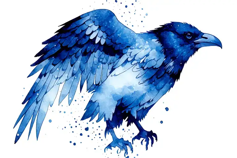 Viking Raven Silhouette