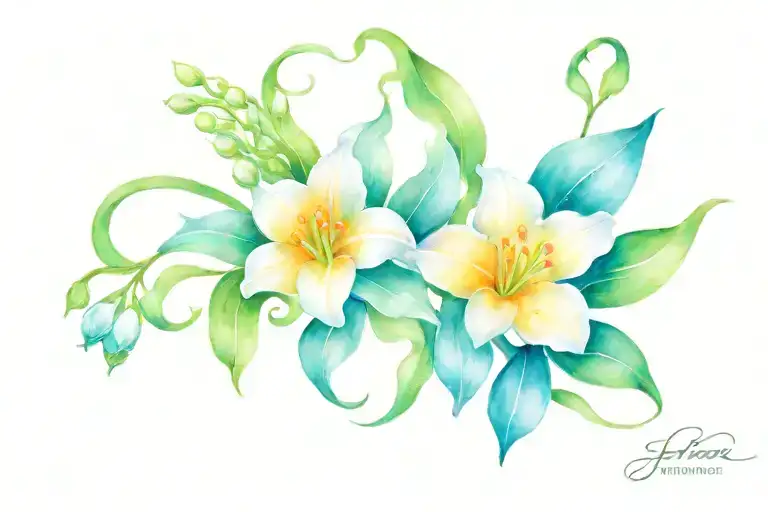 Lily Of Valley Intertwine In Name Jeiram