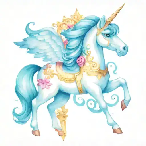 Unicorn Carousel My Little Pony Style