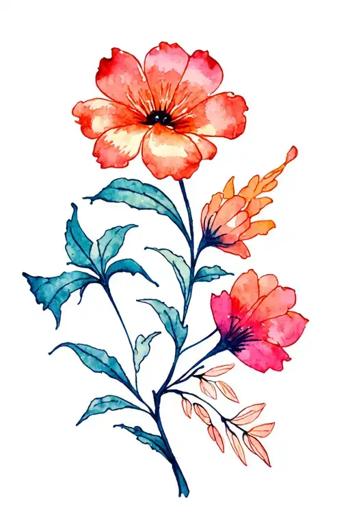 Indonesia Batik Flowers Forming