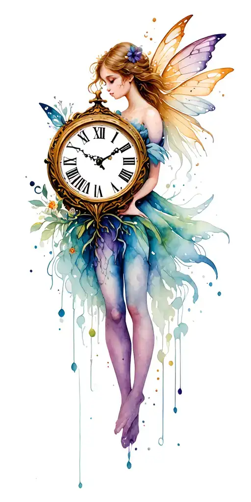 Fairy On Clock