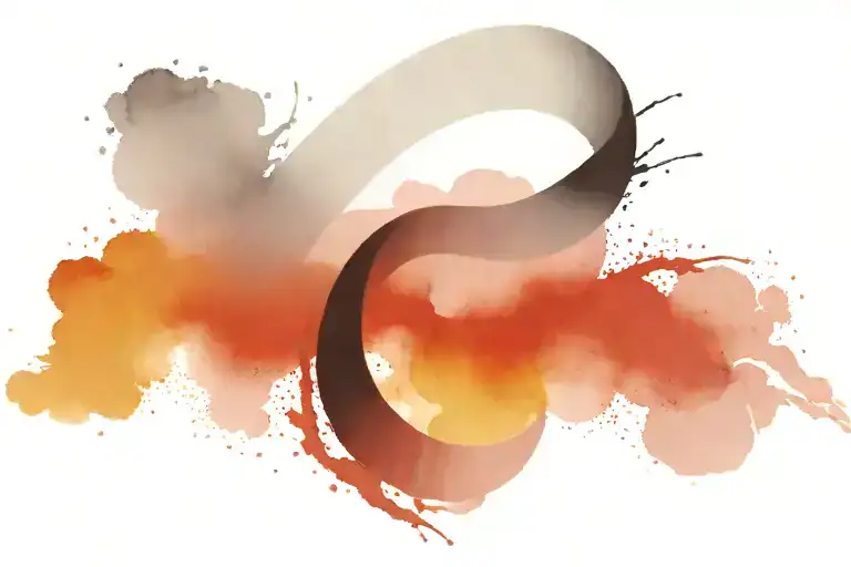 Faded Armband Using Black And White Colors Representing Yin And Yang