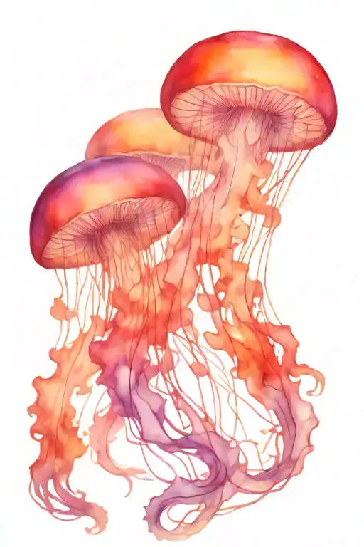 Jellyfish Space Background