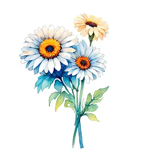 Star Gazer And Gerber Daisy