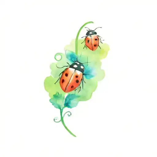 Dad Memorial With Ladybugs