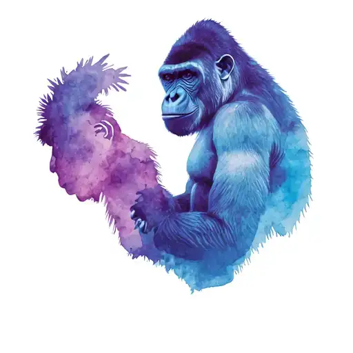 Double Exposure Gorilla